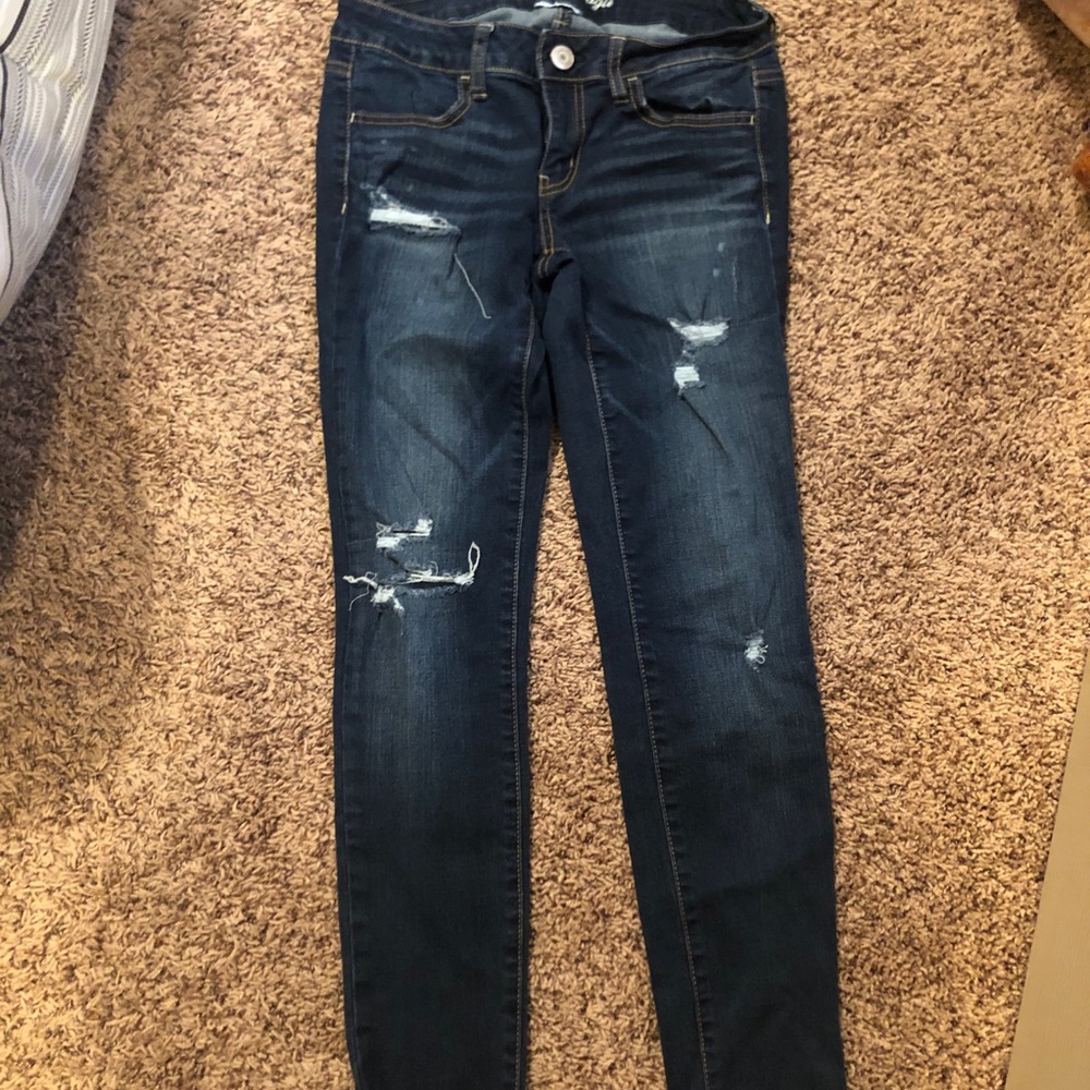 American eagle dark jeans size 4